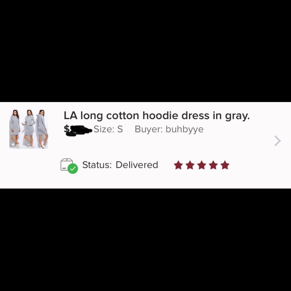 🍀SALE🍀Price cut- LA hoodie sweatshirt dress - Picture 5 of 5